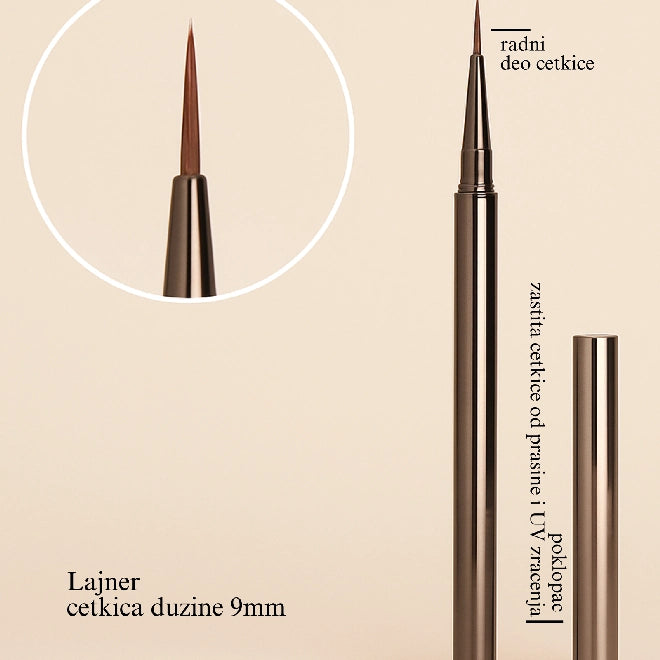 Lajner četkica 9mm